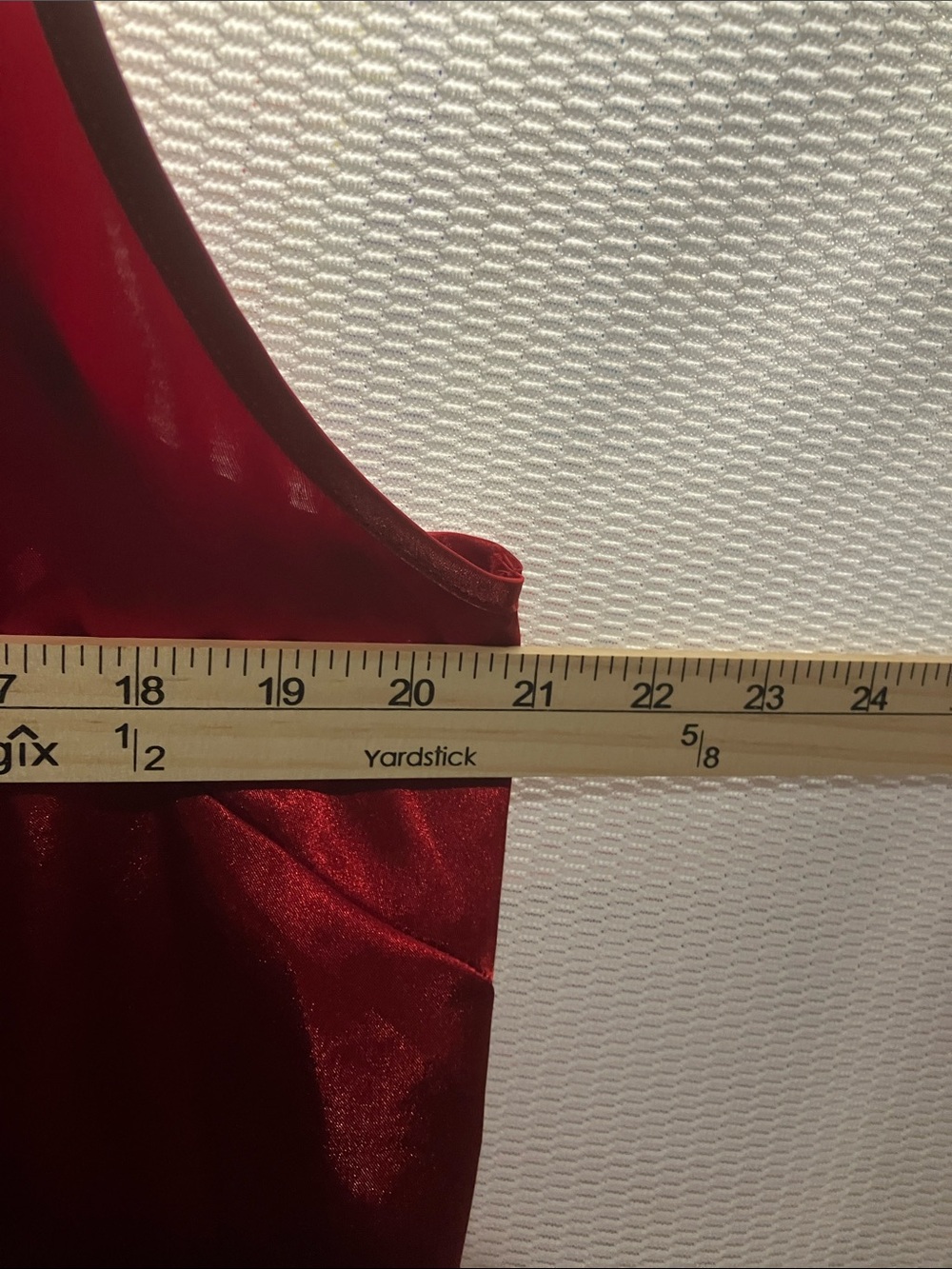 dressbarn Shiny Red Satin Tank Top - Picture 4 of 6